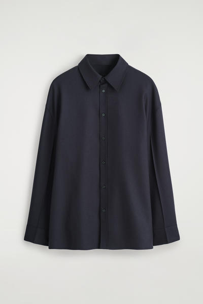 COS ウールフランネルシャツ