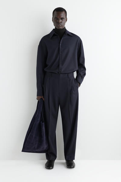 COS ウールフランネルシャツ