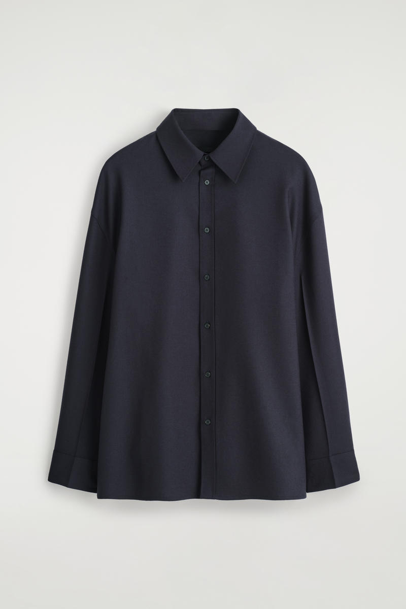 COS ウールフランネルシャツ