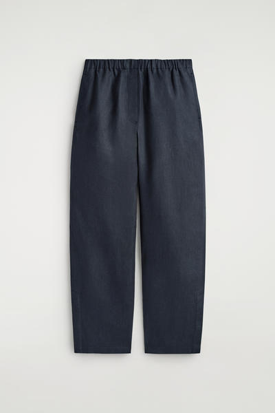 COS リネンバレルレッグパンツ