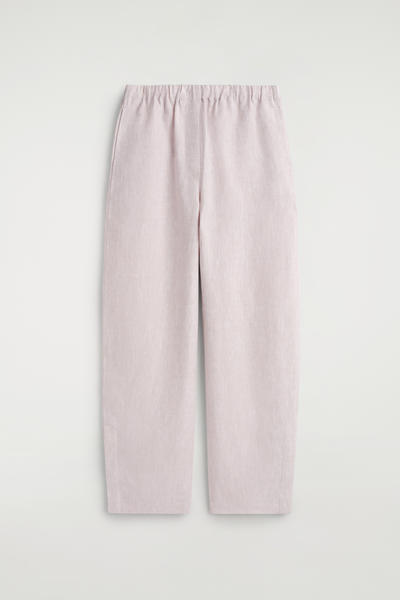 COS リネンバレルレッグパンツ