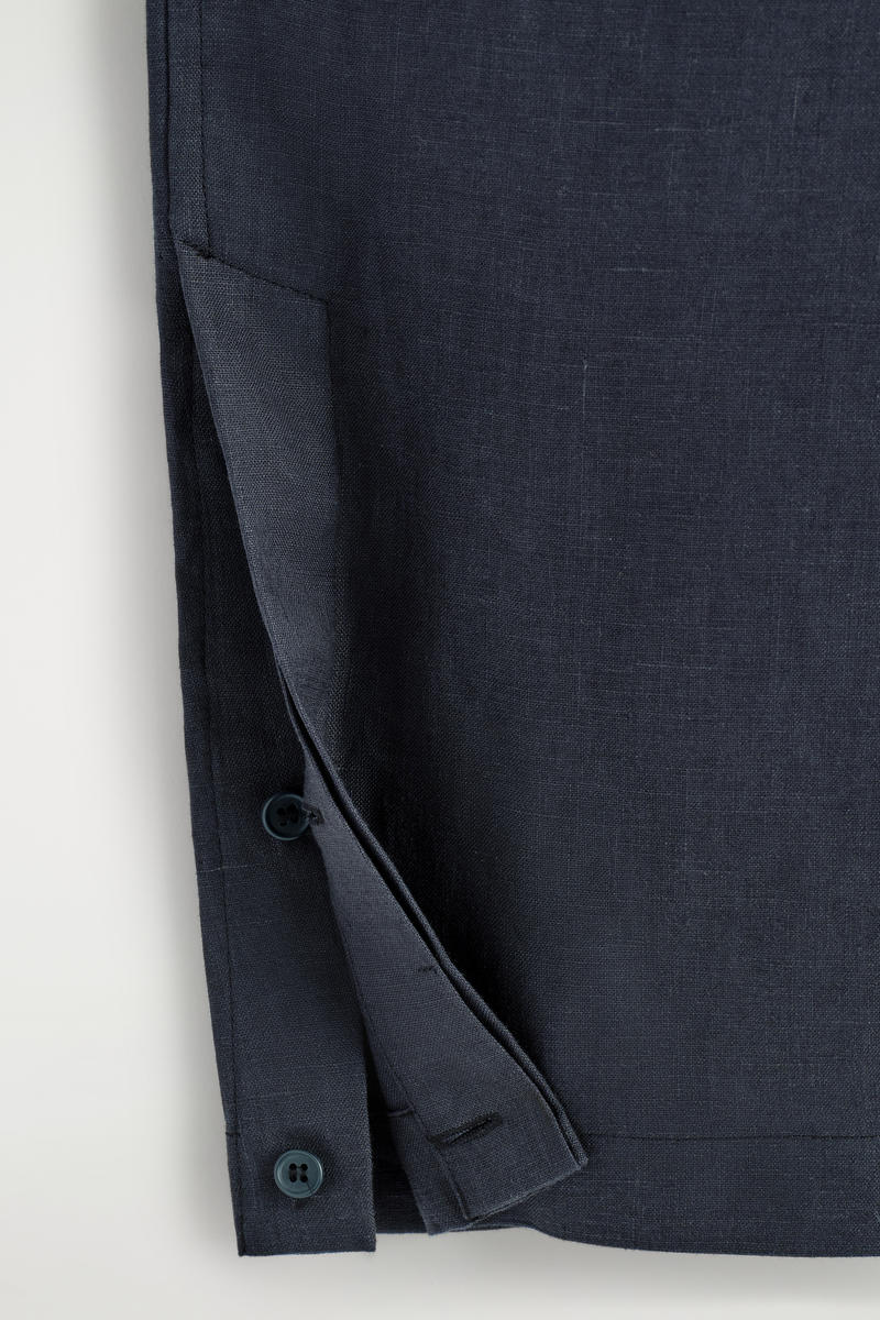 COS リネンバレルレッグパンツ