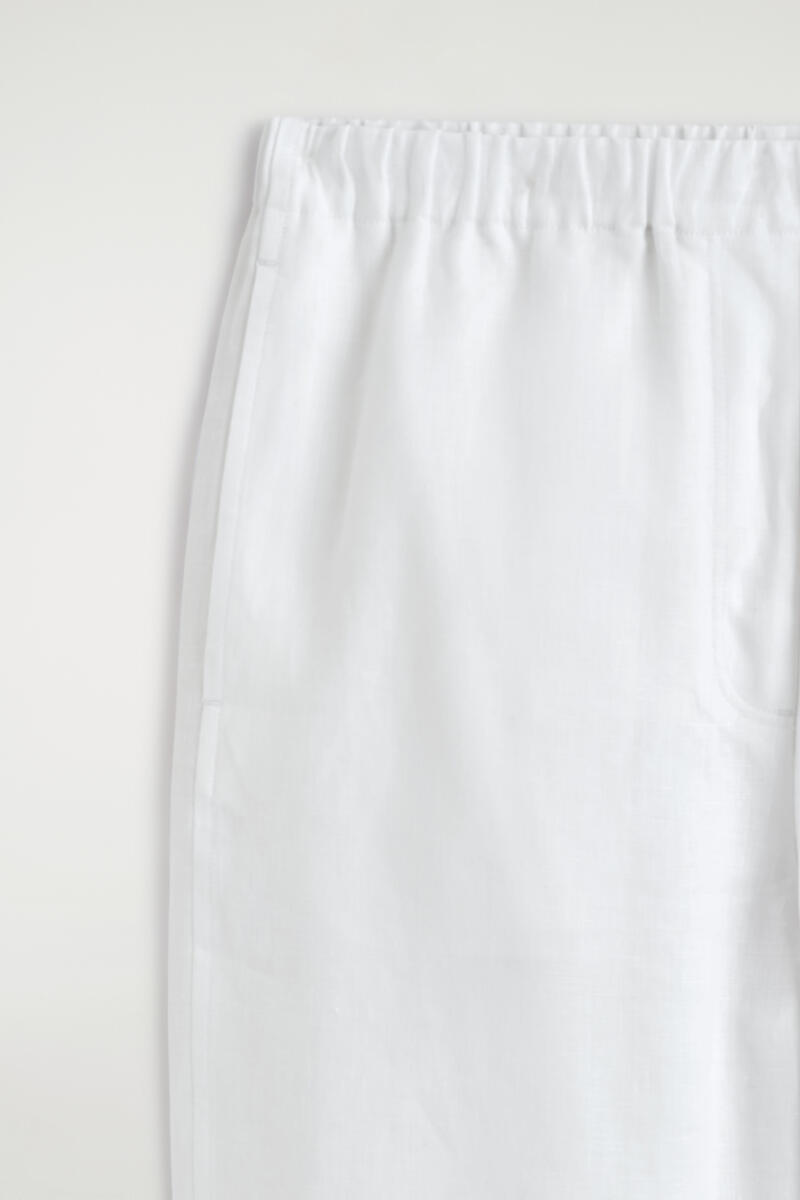 COS リネンバレルレッグパンツ