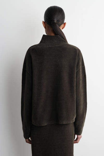 COS シェニール ファンネルネック ジャンパー