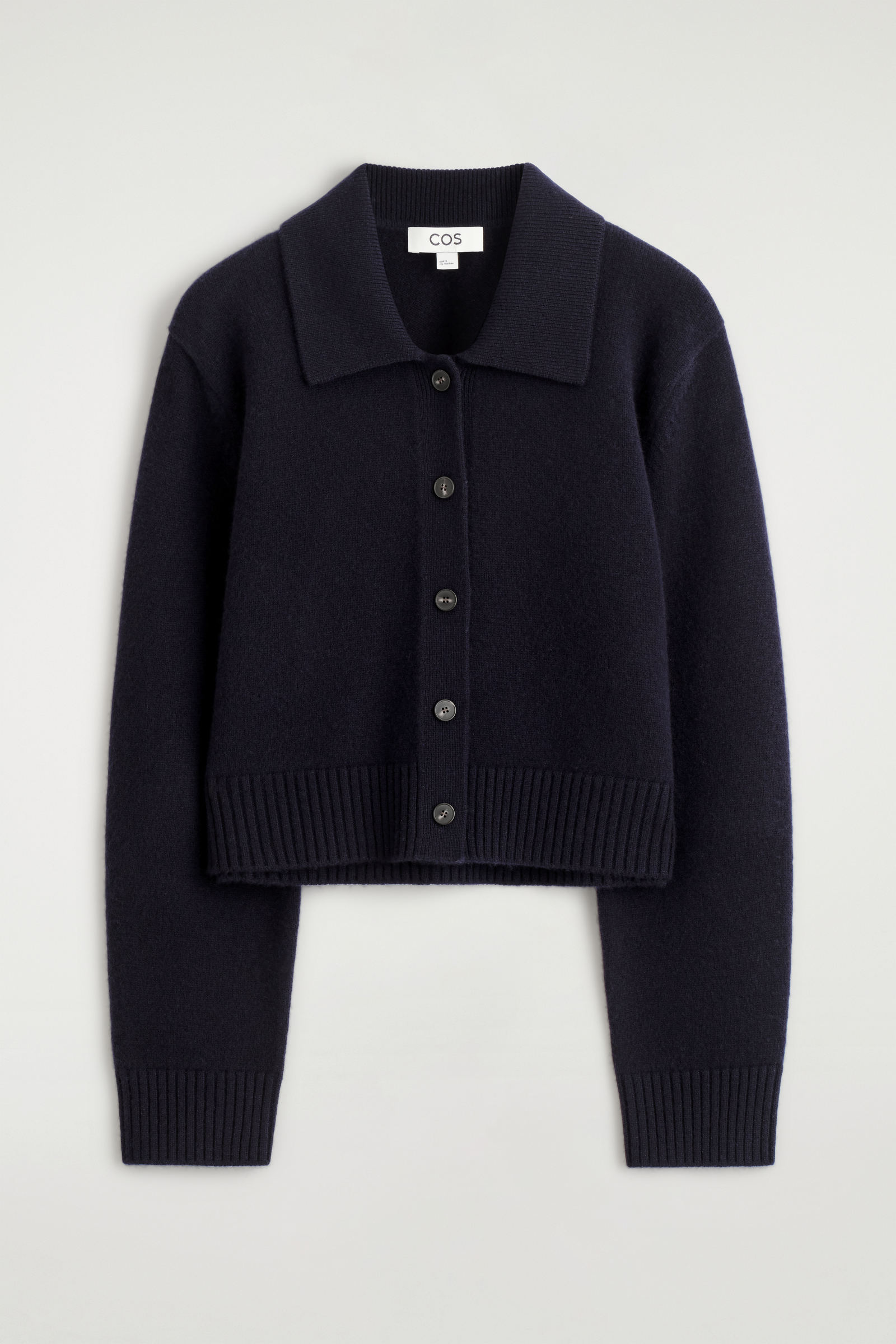 COLLARED MERINO WOOL CARDIGAN 襟付きメリノウールカーディガン