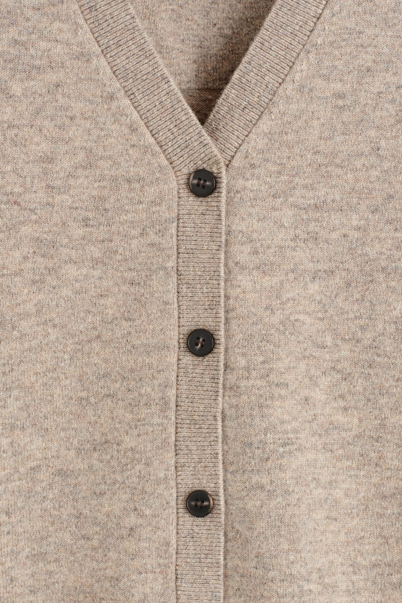 COS メリノウールVネックカーディガン