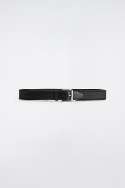 COS レザートリム付きウェビングベルト