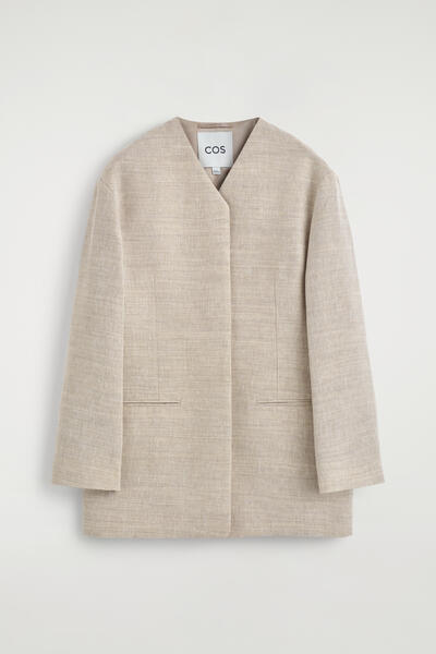 COS ストラクチャードノーカラージャケット