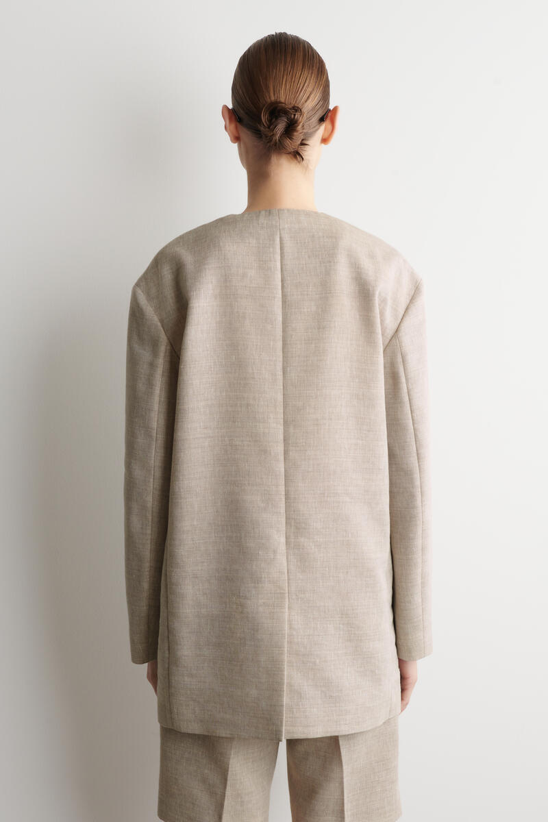 COS ストラクチャードノーカラージャケット