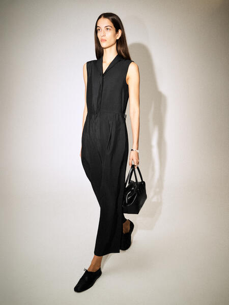 COS ショールカラー ユーティリティ ジャンプスーツ