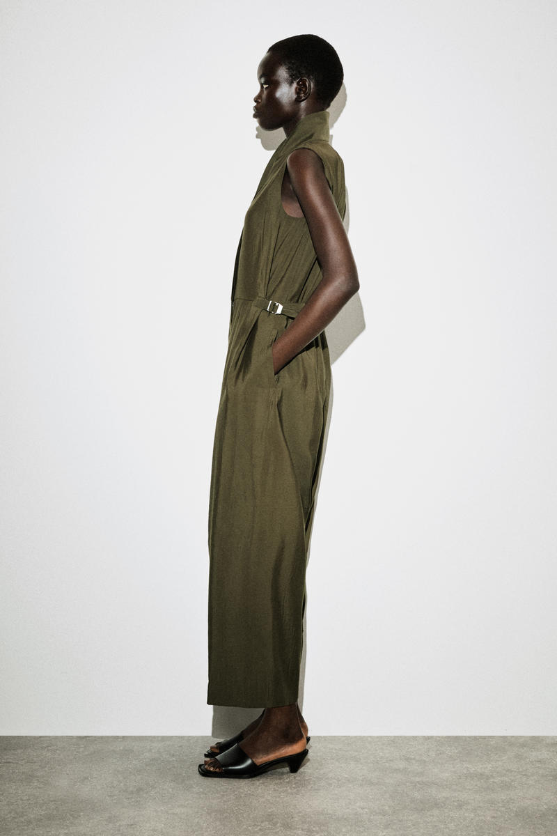 SHAWL-COLLAR UTILITY JUMPSUIT ショールカラー ユーティリティ