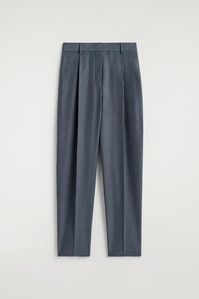 COS シワ加工シルク ストレートパンツ