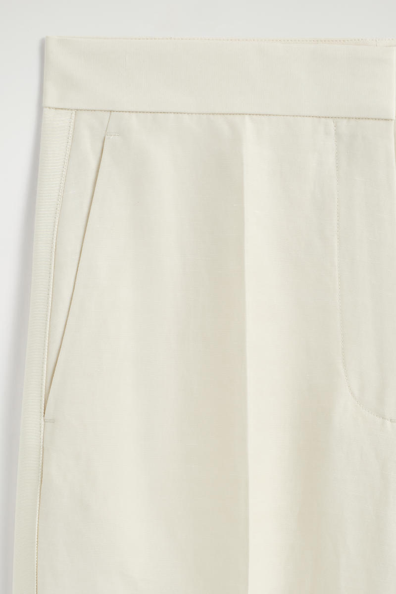 COS テーラードリネンブレンドストレートレッグパンツ