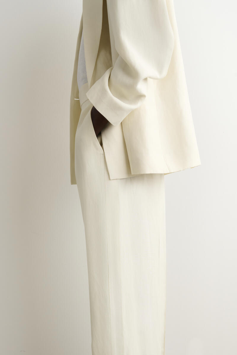 COS テーラードリネンブレンドストレートレッグパンツ