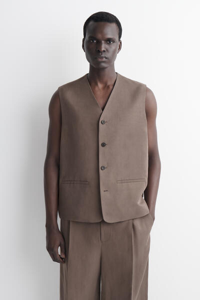 COS リネンブレンド ベスト