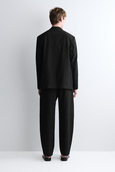 COS シアサッカー　ストレートレッグパンツ