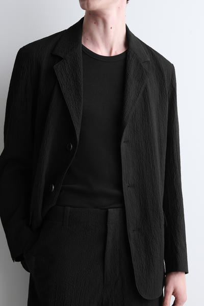 COS シアサッカー　ストレートレッグパンツ