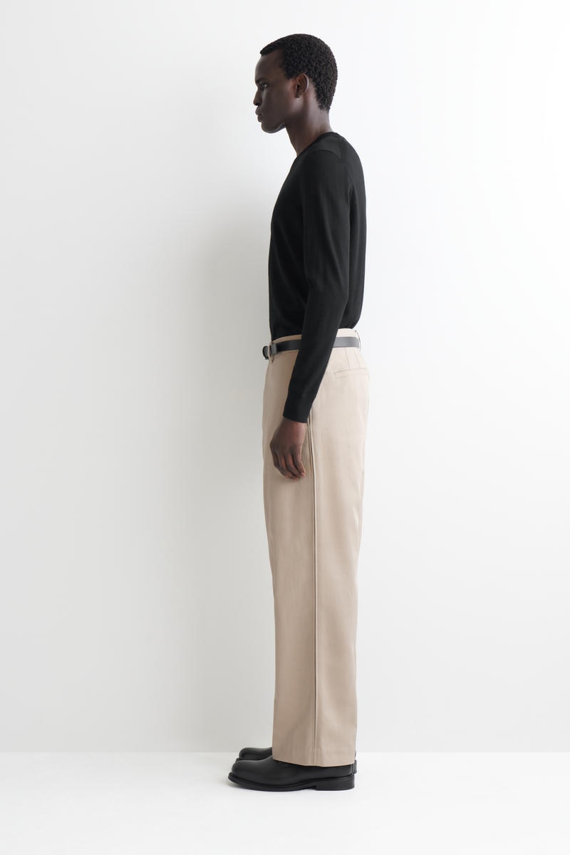 COS コットン ストレートレッグ パンツ