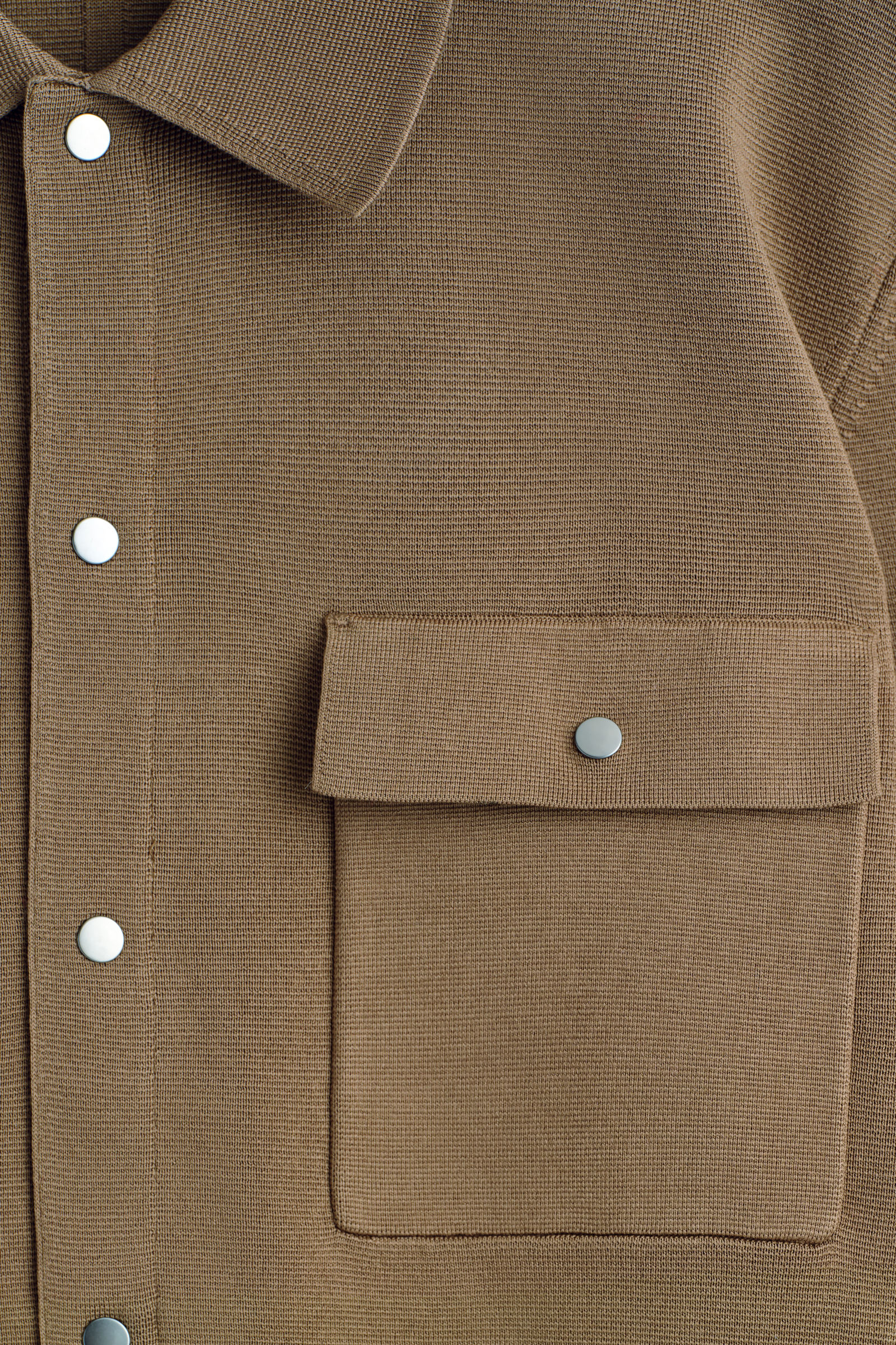 KNITTED COTTON JACKET ニット コットンジャケット ブラウン｜COS コス