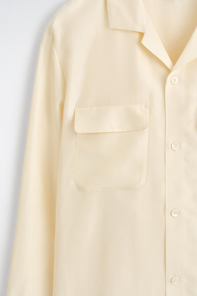 COS シルクユーティリティシャツ