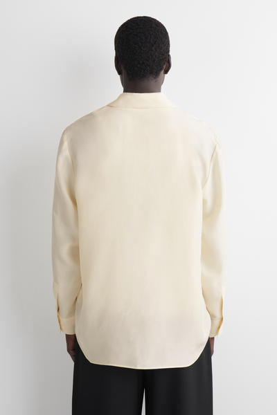 COS シルクユーティリティシャツ