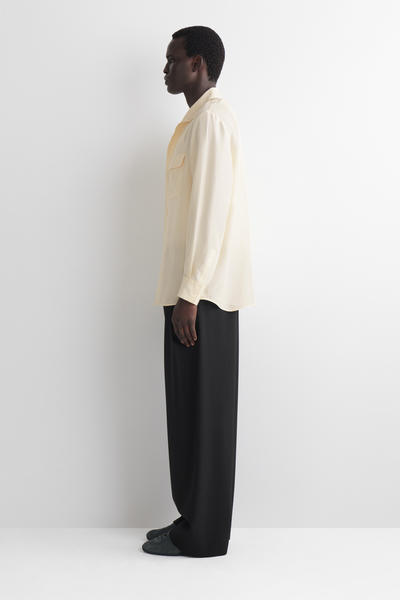 COS シルクユーティリティシャツ