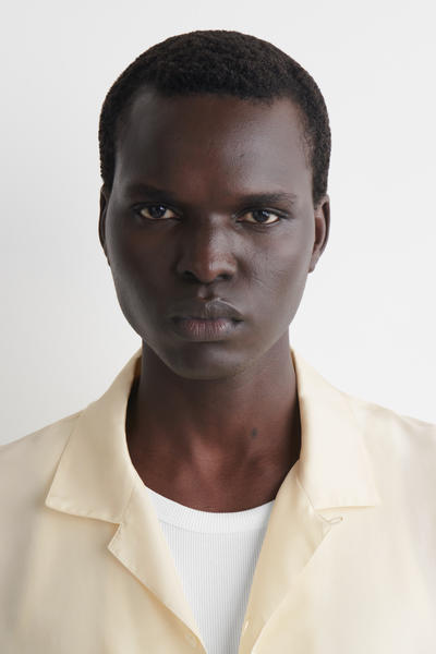 COS シルクユーティリティシャツ