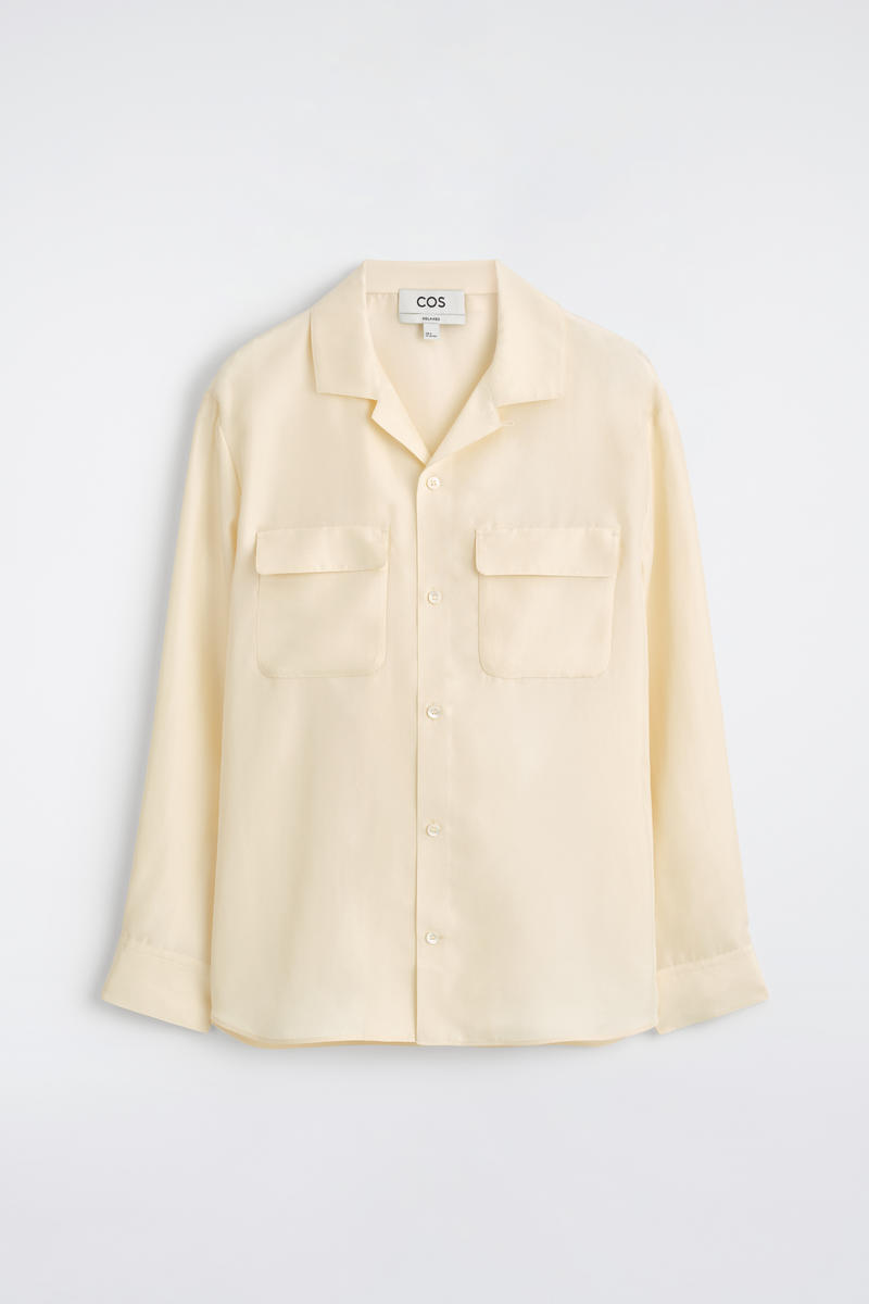 COS シルクユーティリティシャツ