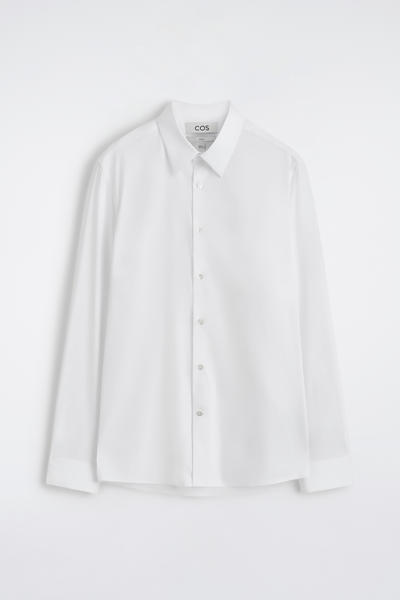 COS テーラード コットンポプリンシャツ