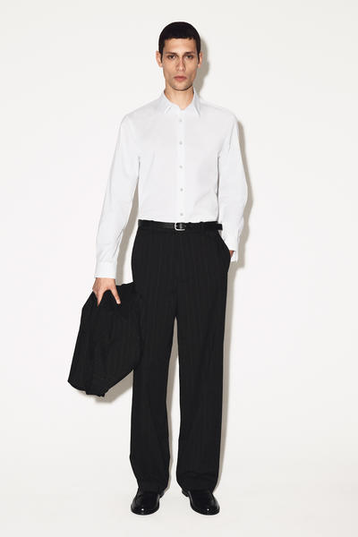 COS テーラード コットンポプリンシャツ