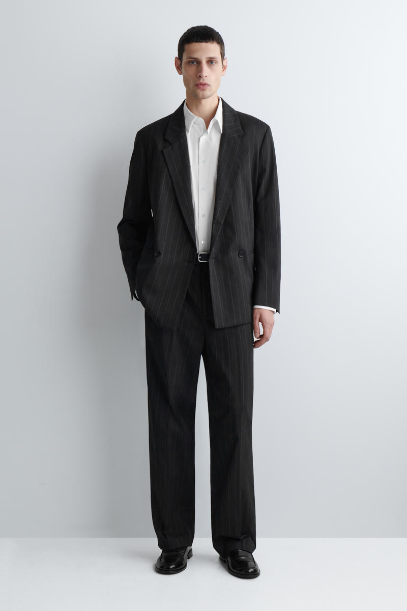 COS テーラード コットンポプリンシャツ