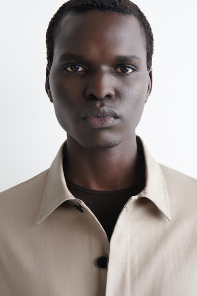 COS リラックス コットンリネンオーバーシャツ