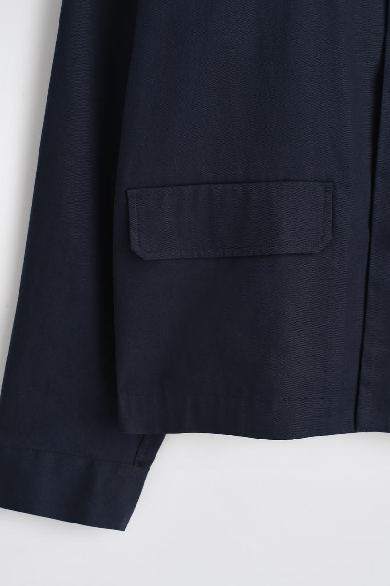 COS リラックス コットンリネンオーバーシャツ