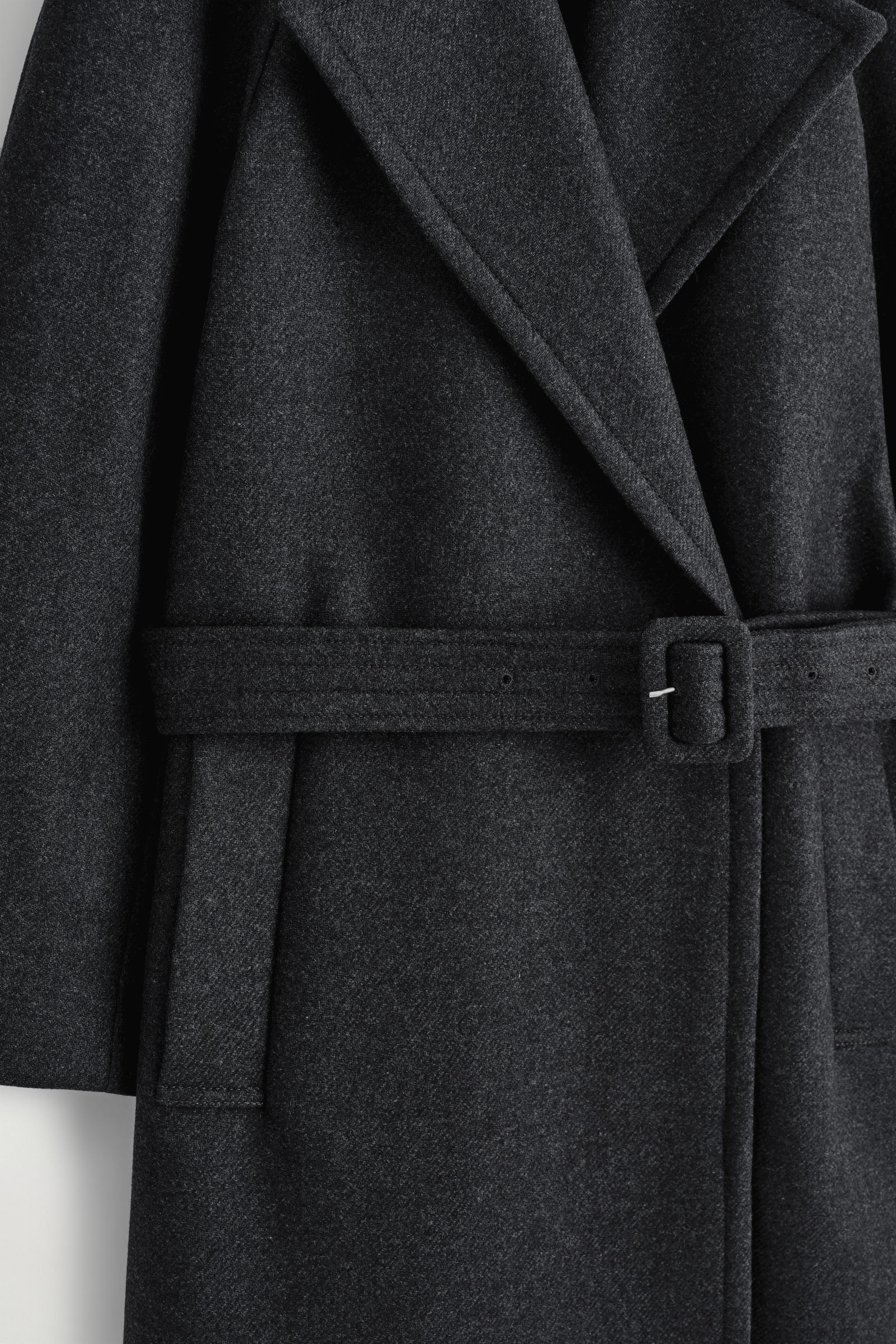 TAILORED BELTED WOOL-TWILL COAT ベルト付き テーラードウールツイル 