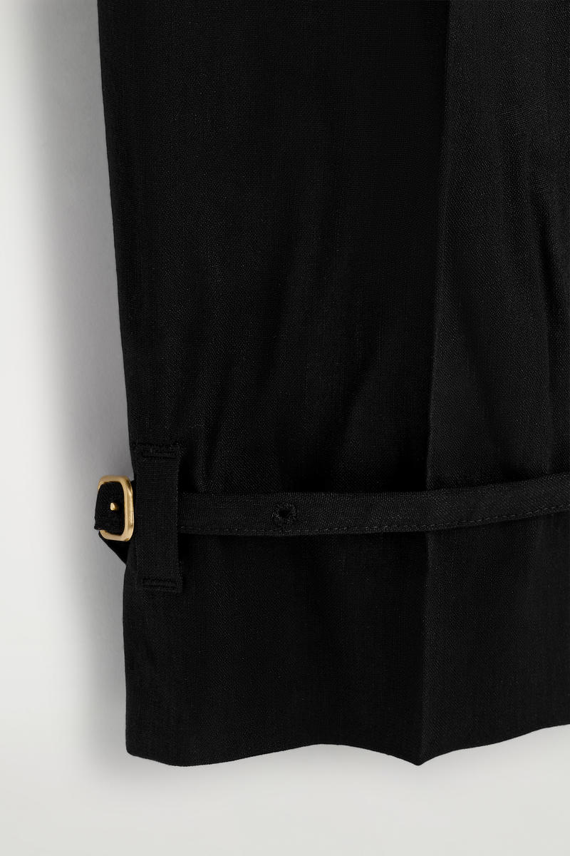 COS リネンストレートレッグパンツ