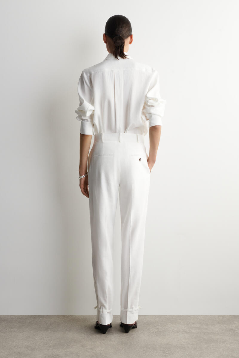 COS リネンストレートレッグパンツ