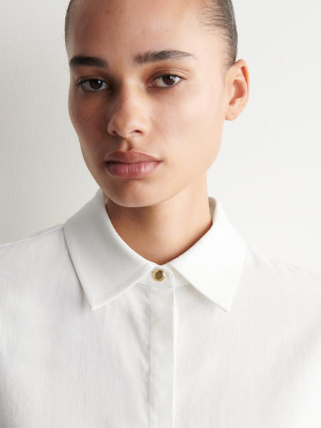 COS ロングラインリネンシャツ