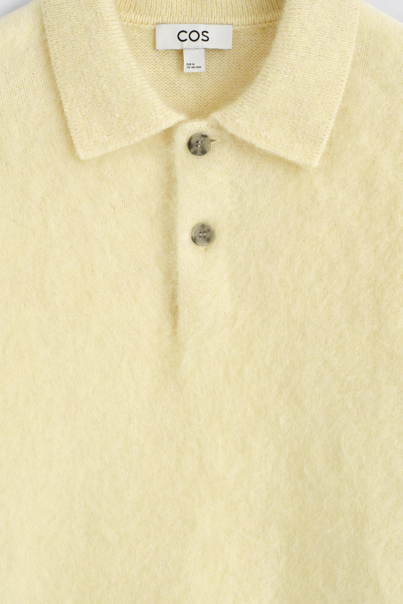 COS モヘアブレンドブラッシュドポロセーター