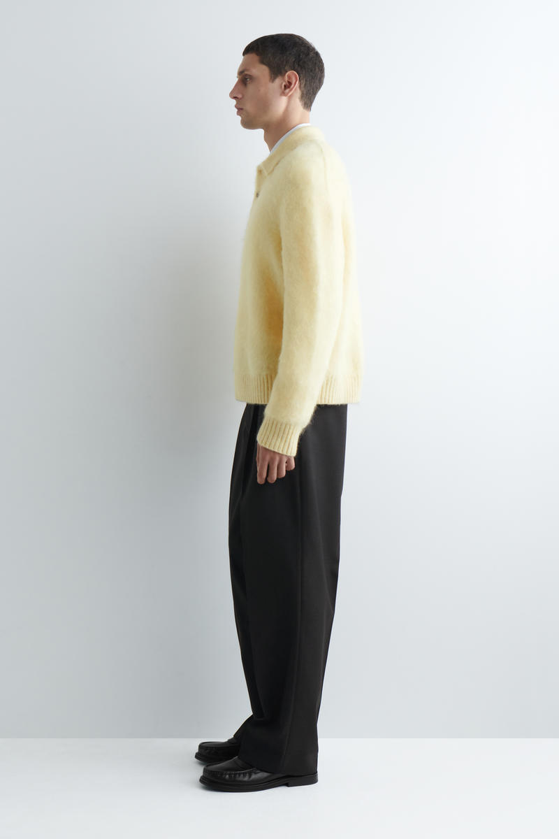 COS モヘアブレンドブラッシュドポロセーター