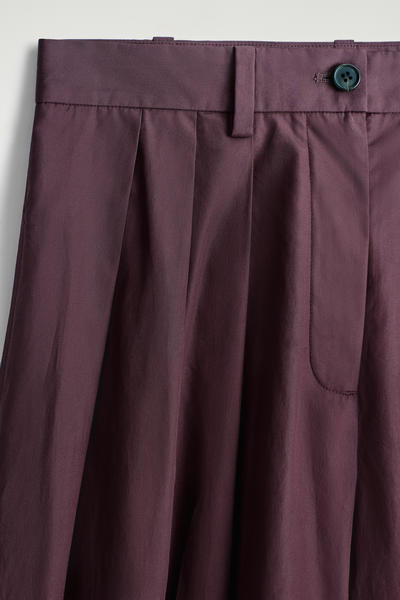 COS プリーツ入り コットンキュロット