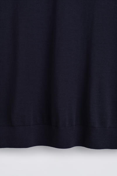 COS メリノウール オープンカラー  スリムポロシャツ