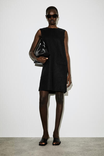 COS リネンミニシフトドレス