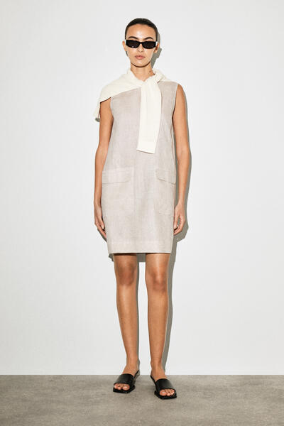 COS リネンミニシフトドレス