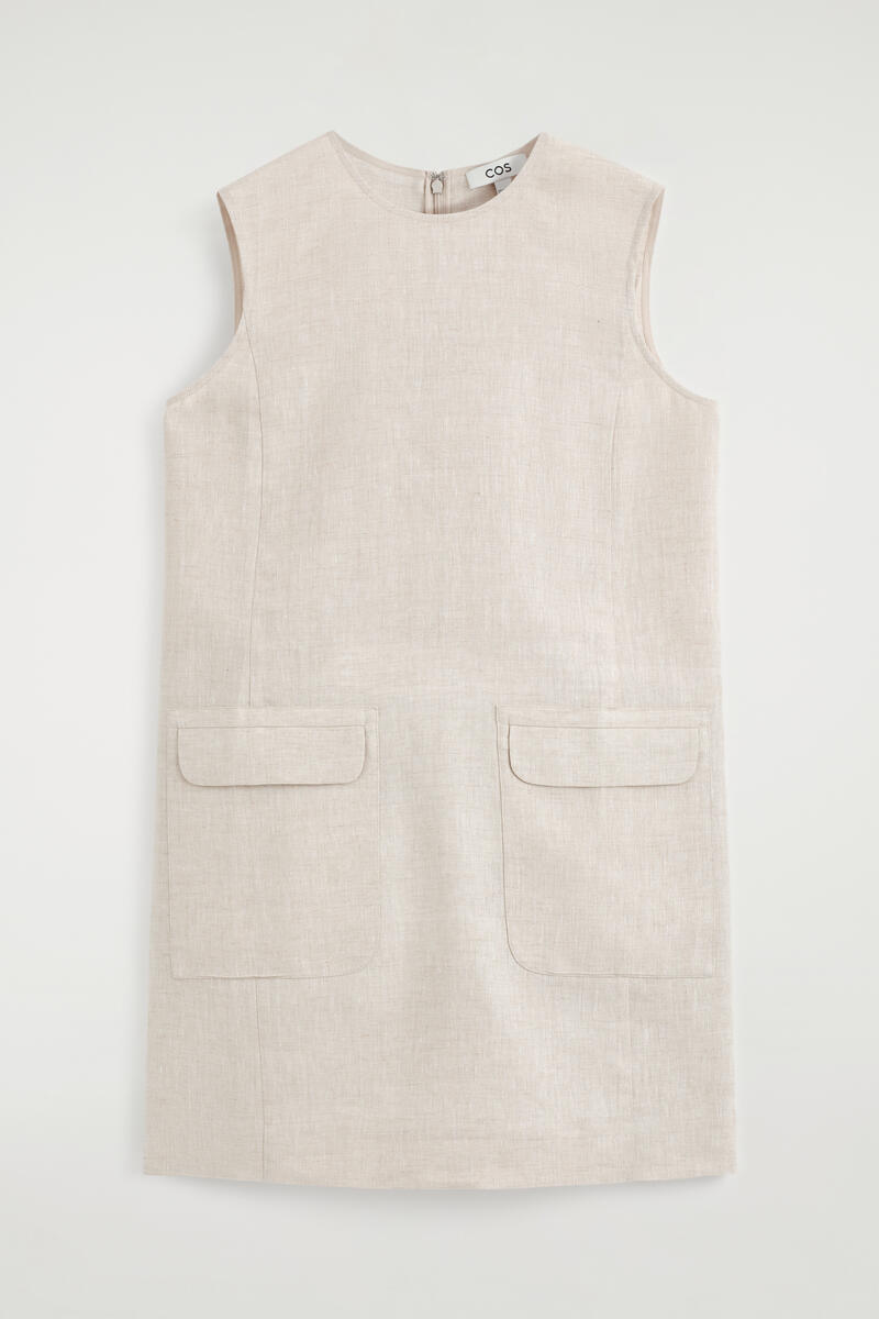 COS リネンミニシフトドレス