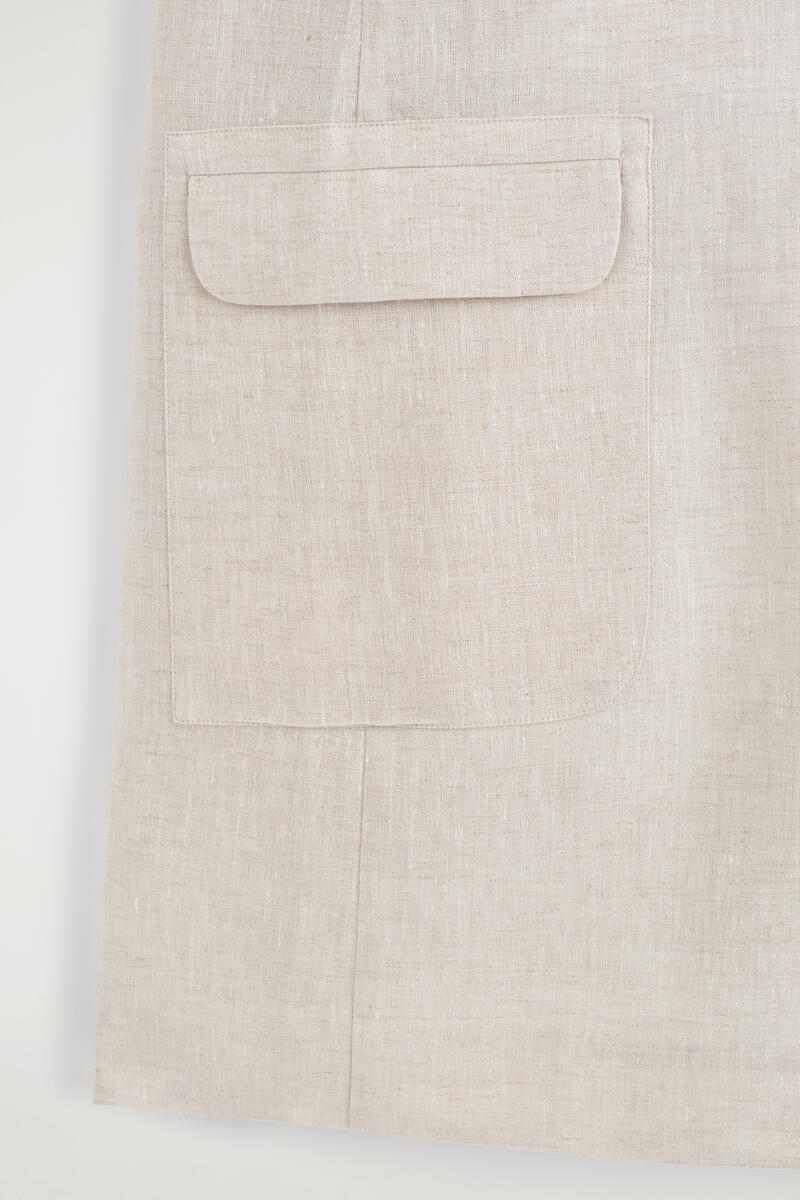 COS リネンミニシフトドレス