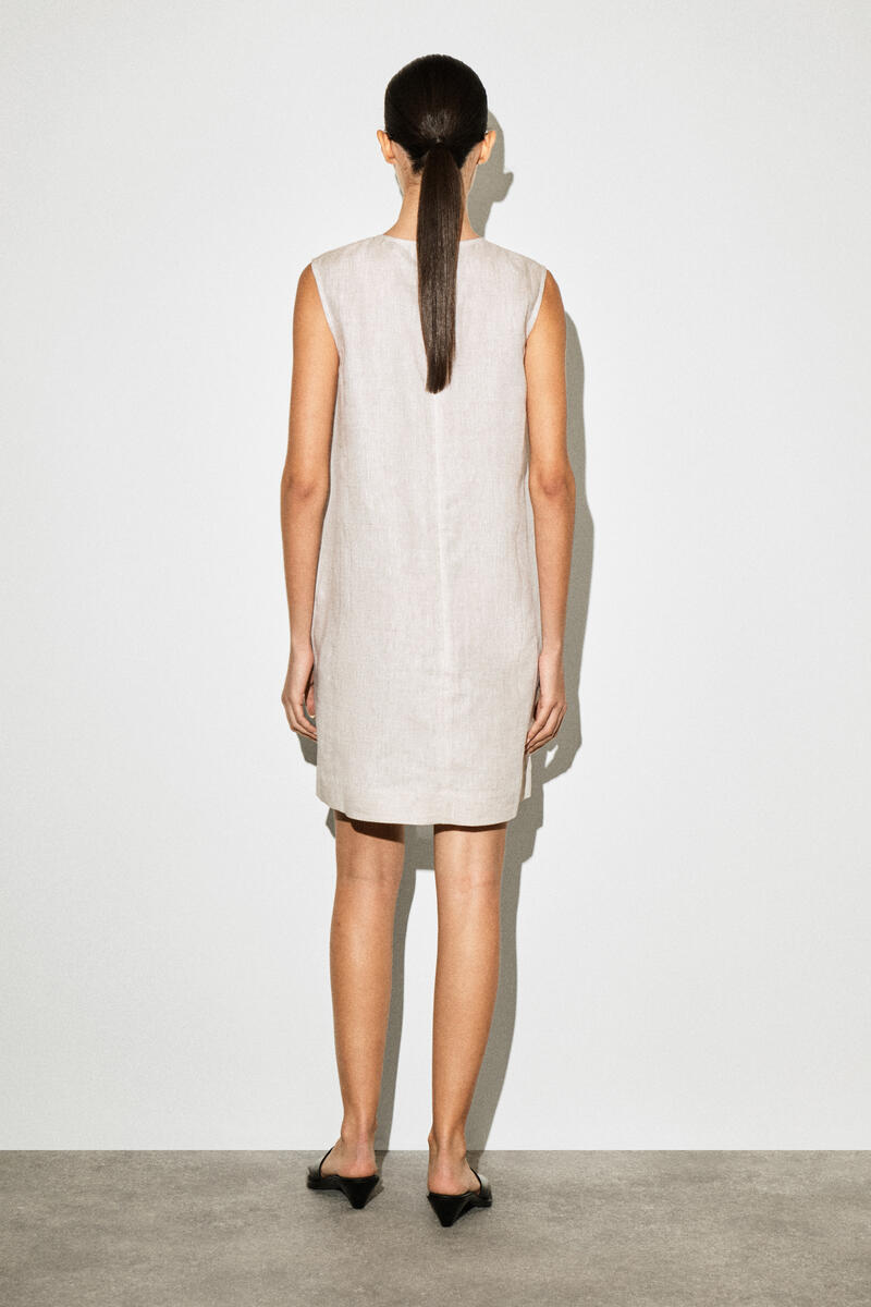 COS リネンミニシフトドレス