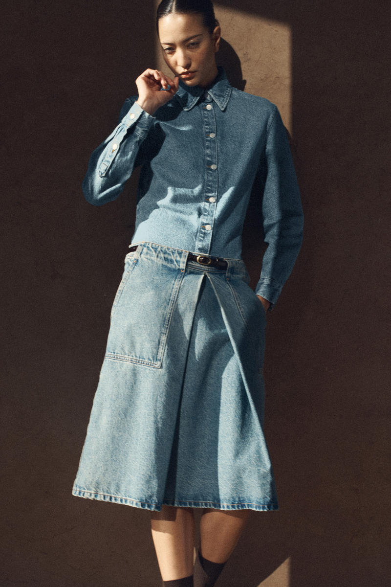 DENIM A-LINE UTILITY SKIRT デニム Aライン ユーティリティスカート