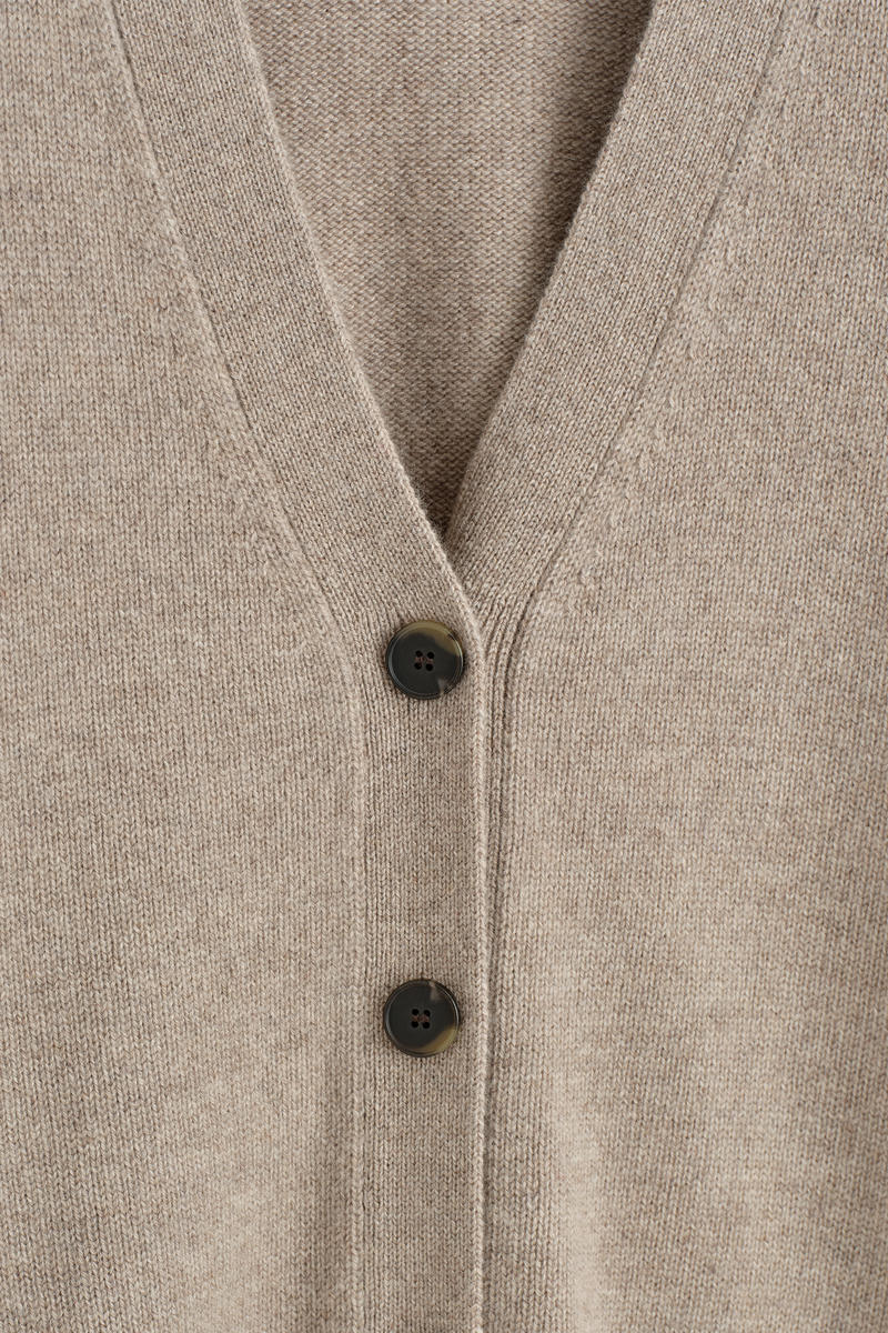 COS カシミアVネックカーディガン