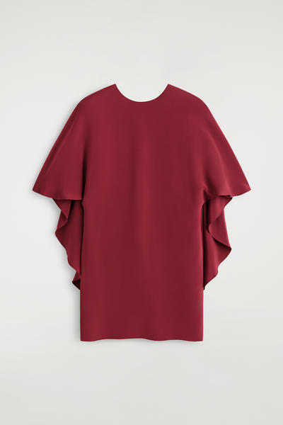 COS ドレープシルクミニドレス