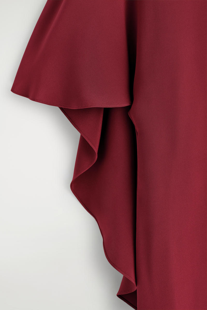 COS ドレープシルクミニドレス